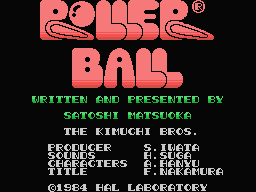 Roller Ball Title Screen